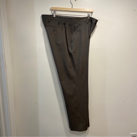 FootJoy Gray Flat Front Chino Stretch Performance Golf Pants Men 38x31 (Tag 34) - Picture 3 of 8